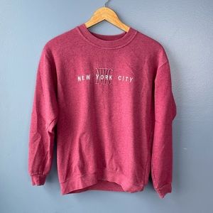 NYC red crewneck